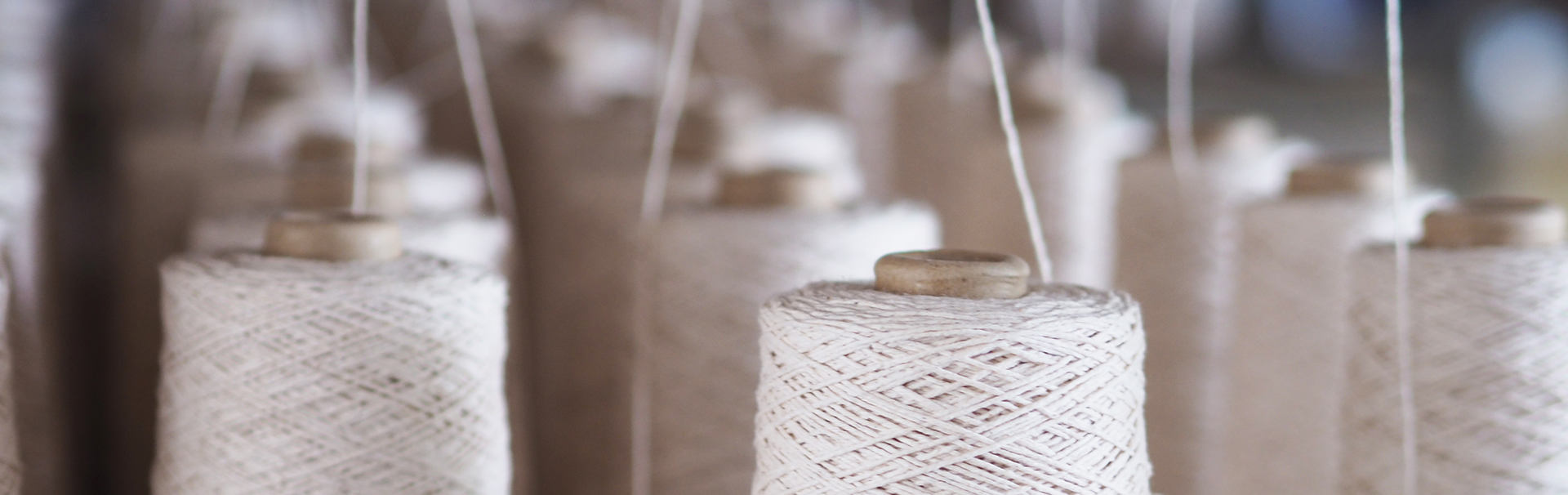製糸工場で糸が作られている様子